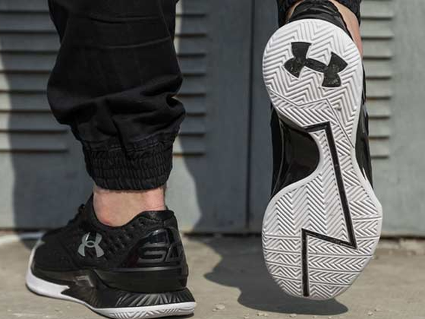 Man wearing Under Armour athletic shoes